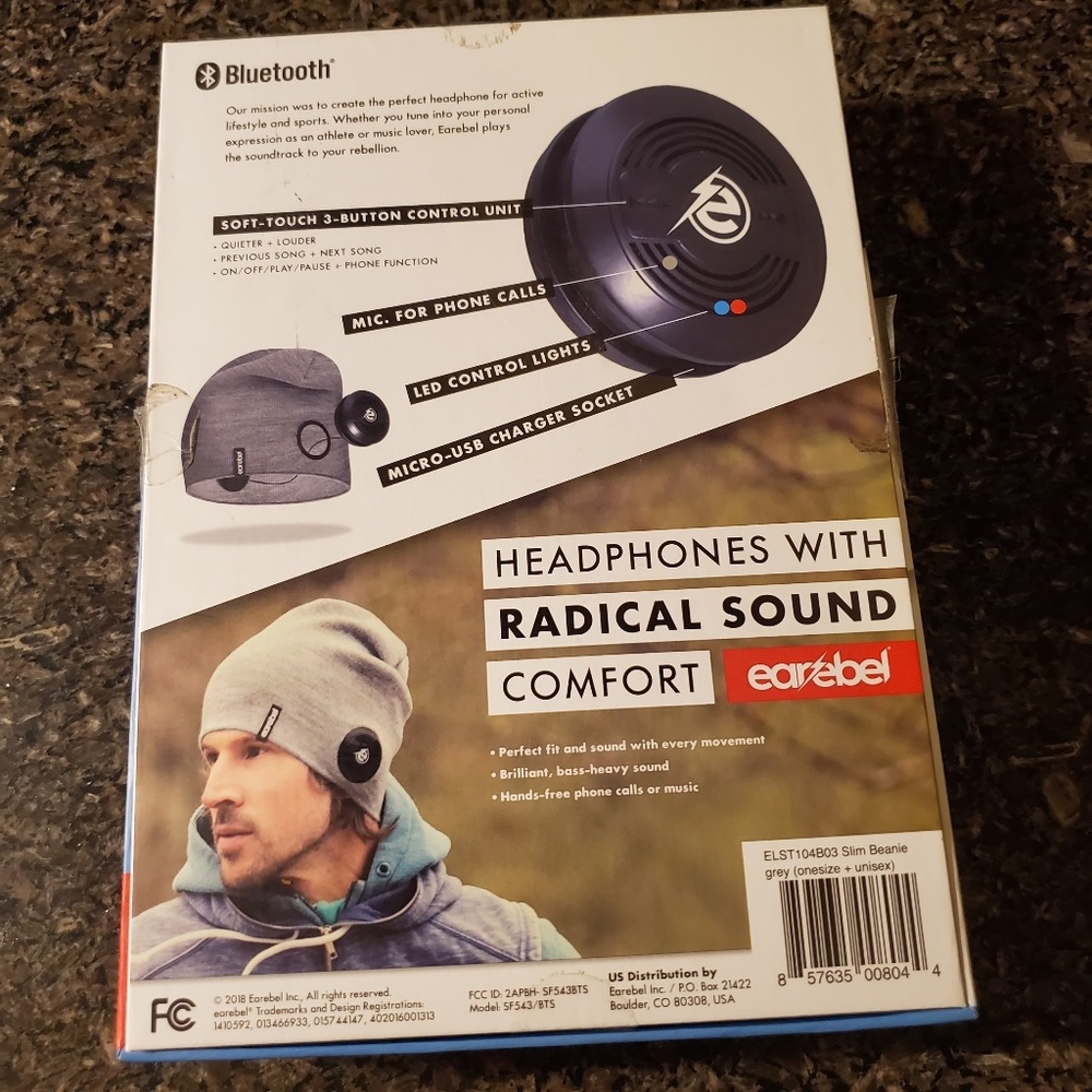 🍂PRICE DROP🍂Earebel beanie bluetooth headphones - Picture 3 of 4